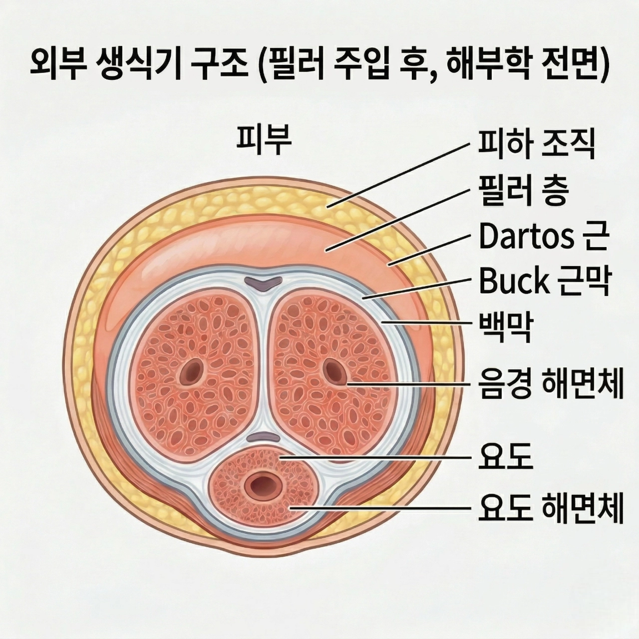 시술 후 해부학적 구조